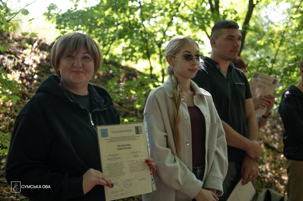 Ще 120 жителів Сумщини пройшли підготовку до національного спротиву