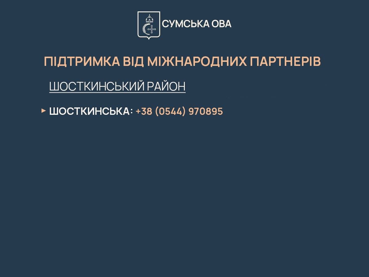 Зимова підтримка на Шосткинщині: куди звертатися за роз’ясненнями